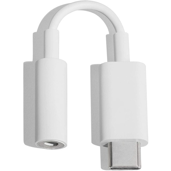 Google - GA00477-WW USB-C-to-3.5mm Audio Adapter - White - Picture 2 of 6